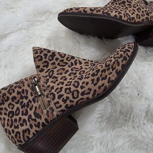 Lucky Brand Leopard Print Ankle Booties
